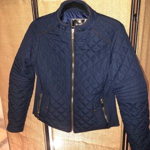 Slimming Blue Puff Jacket